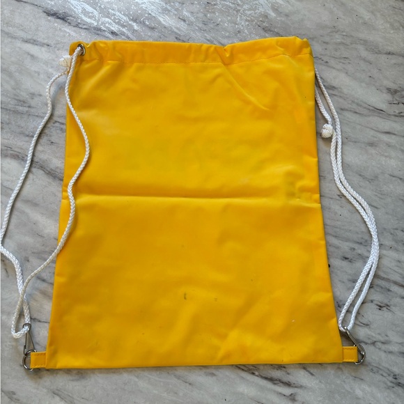 FINAL! SPAM NOVELTY BRIGHT YELLOW DRAWSTRING BACKPACK BAG - Picture 6 of 7